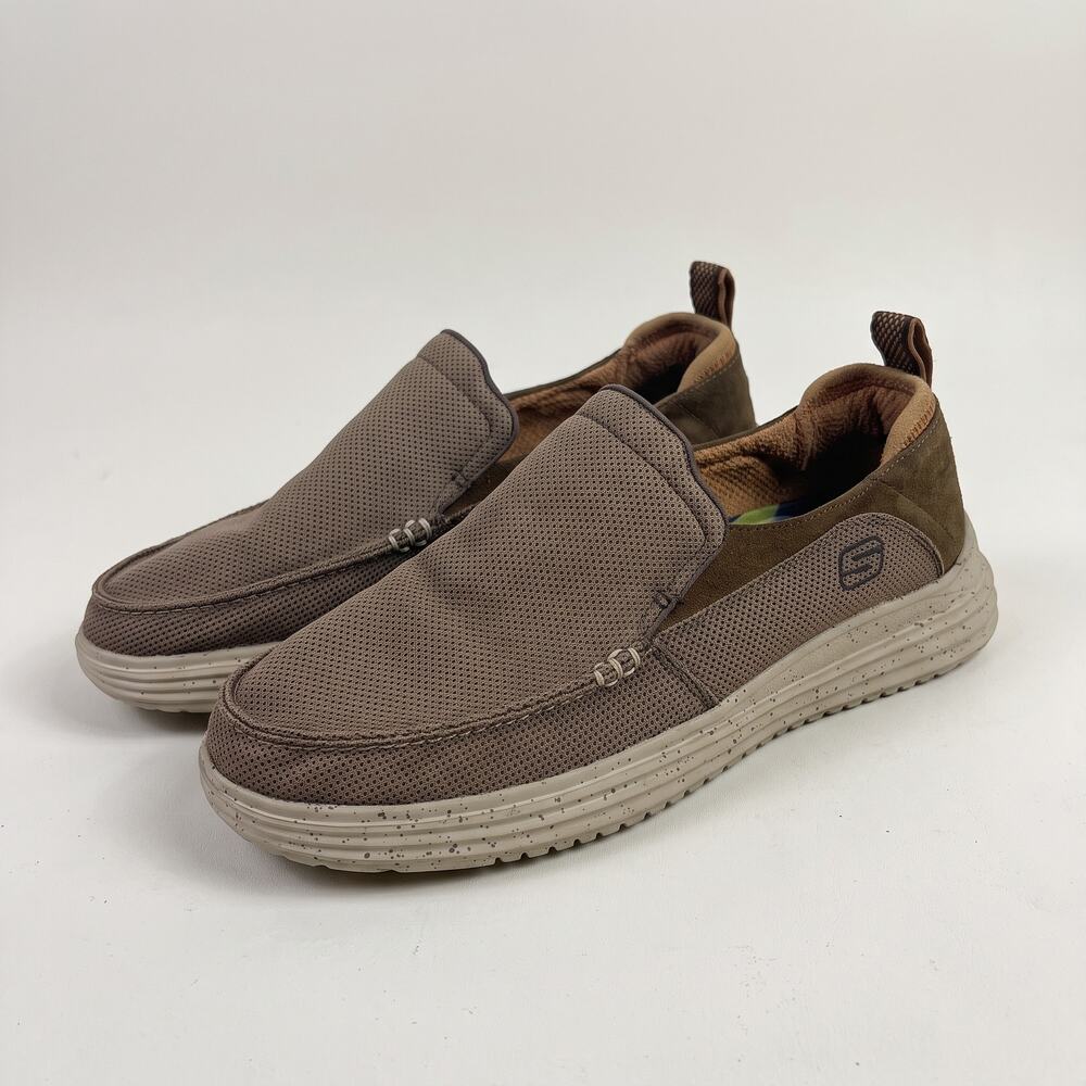 Skechers Mens 11 Gorpcore Outdoors Minimalist Slip On Loafer Speckled Soles